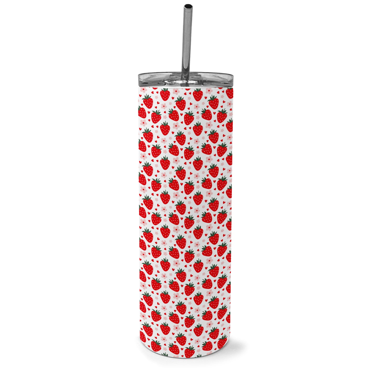 Strawberry Daisy Hearts Tumbler