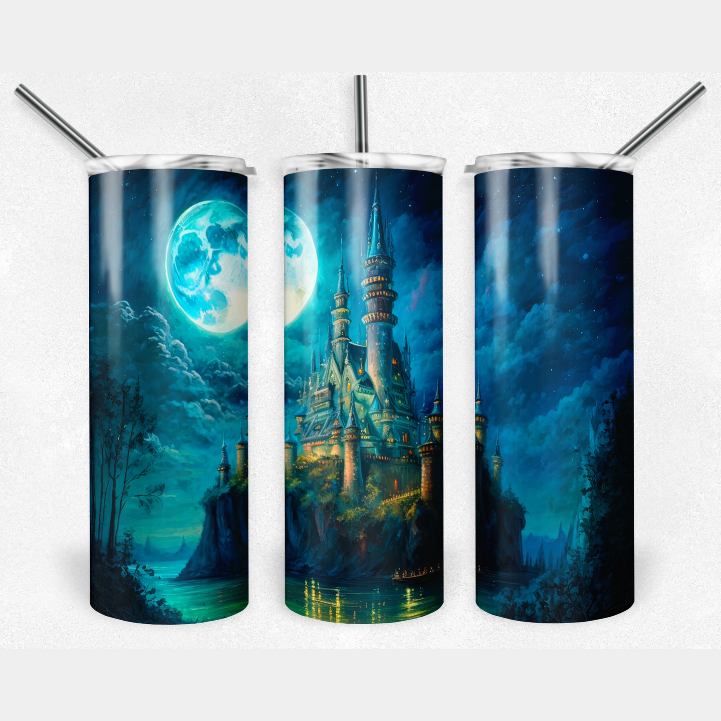 Magical Castle Sublimation Tumbler Transfer