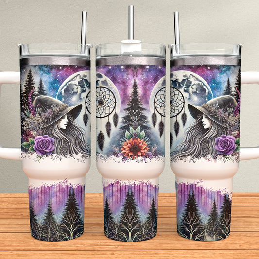 Dreamcatcher Witch 40oz Tumbler Sublimation Transfer ONLY