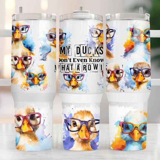 My Ducks 40oz Tumbler Sublimation Transfer ONLY