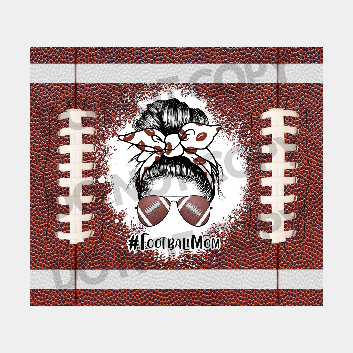 Football Mom Sublimation Tumbler Transfer