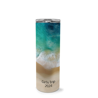 Personalized Beach Vacation Tumbler