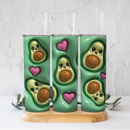 I love Avocados 3D Tumbler