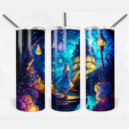 Magical Alice Sublimation Tumbler Transfer