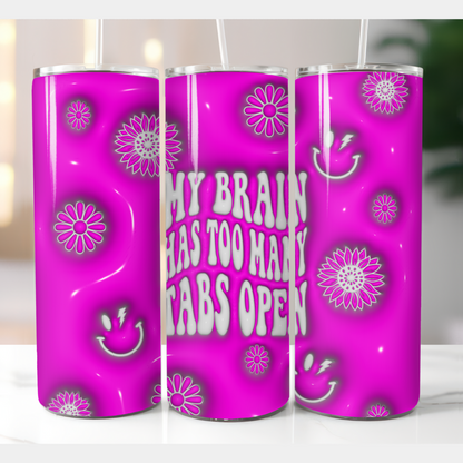 Puffy Open Tabs Tumbler Transfer