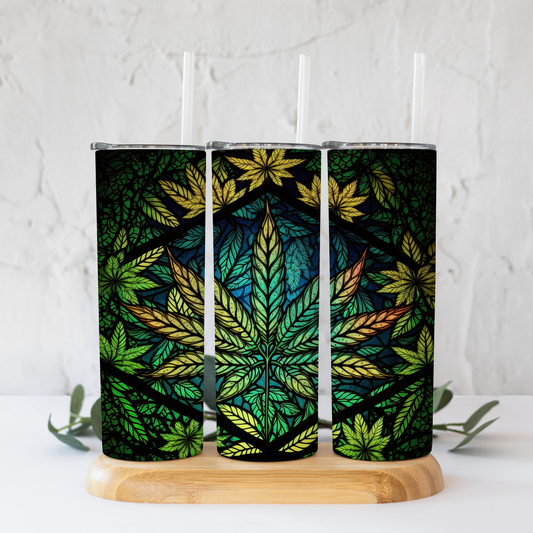 Stained Glass Weed Tumbler