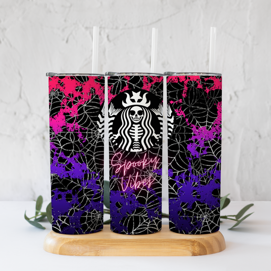 Spooky Vibes Halloween Coffee Tumbler