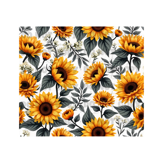 Sunflowers Tumbler Sublimation Transfer