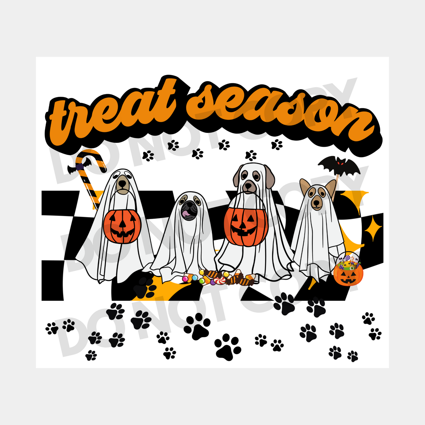 Treat Season Sublimation Tumbler Transfer