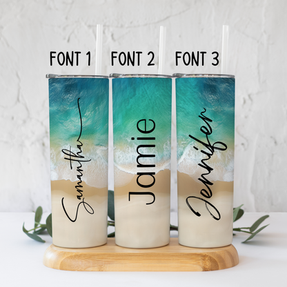 Personalized Beach Vacation Tumbler