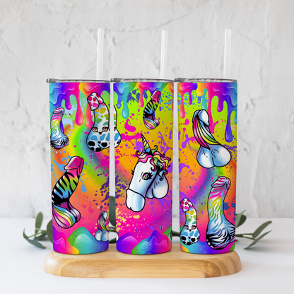 Unicorn Rainbow Penis Tumbler